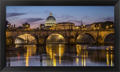 Framed Porte St Angelo Rome Print