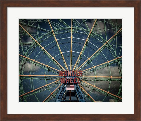 Framed Wonder wheel  New York Print