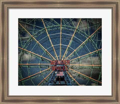 Framed Wonder wheel  New York Print