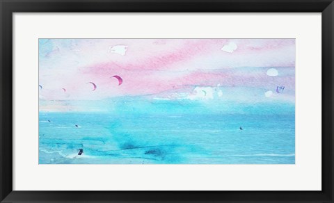 Framed Kitesurfing Print