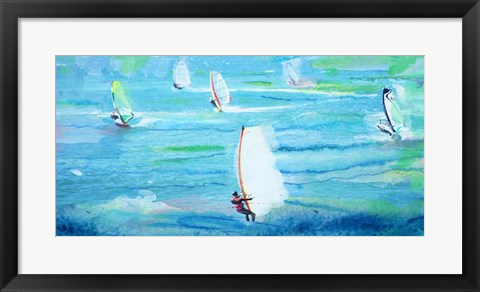 Framed Windsurfing Print