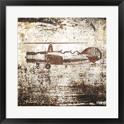 Framed Vintage Airplane Print