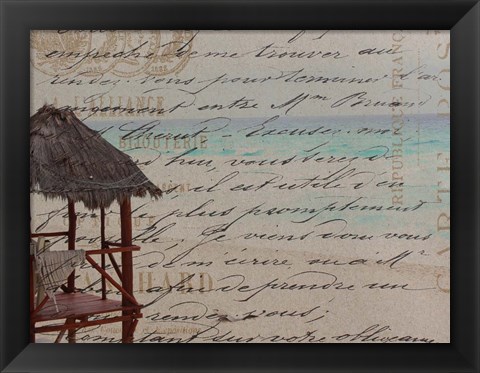 Framed Peaceful Beach Print