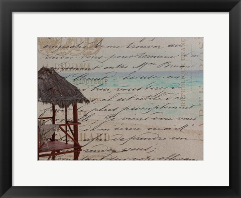 Framed Peaceful Beach Print