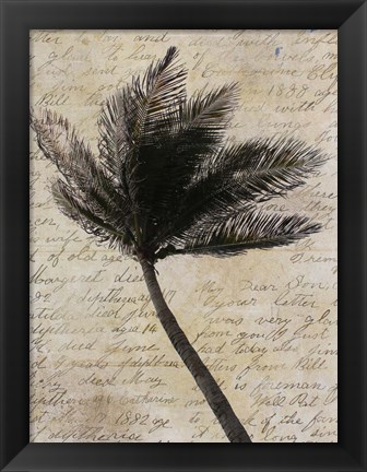 Framed Palm Silhouette Print