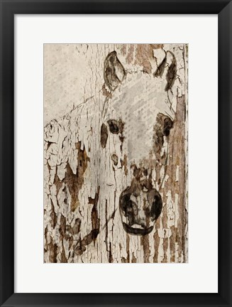 Framed Champagne Horse Print