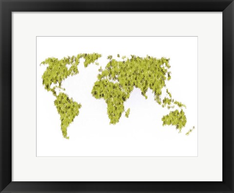 Framed World Map Print