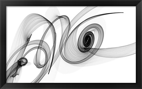 Framed Abstract Black and White Art 2015-03-08 Print