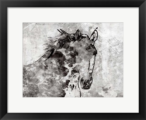 Framed Winter Horse Print