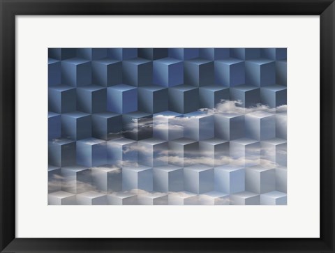 Framed Geometric Shapes 51 Print