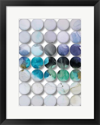 Framed Watercolor Shapes 10 Print