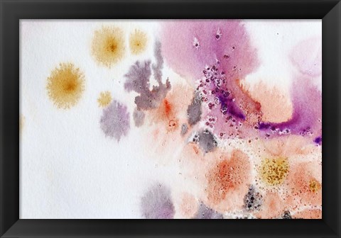 Framed Coastal Watercolor Abstract 146 Print