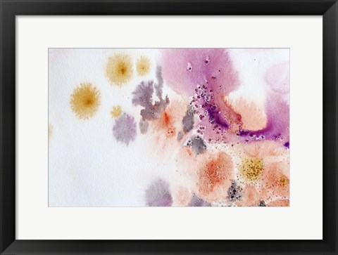 Framed Coastal Watercolor Abstract 146 Print