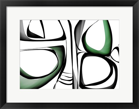 Framed Mid Century Abstract 5 Print