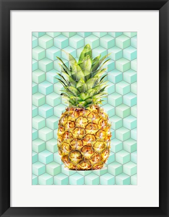 Framed Modern Pineaple 4 Print