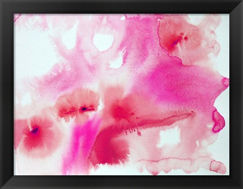 Framed Watercolor Coastal Abstract 30 Print