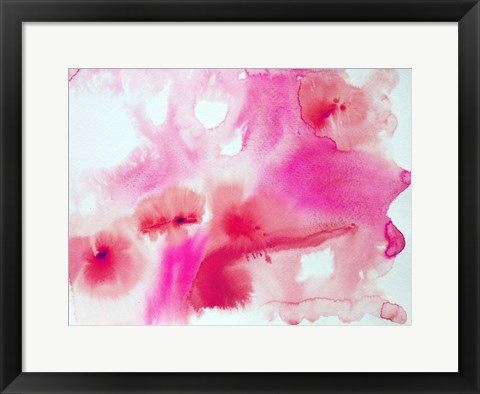 Framed Watercolor Coastal Abstract 30 Print