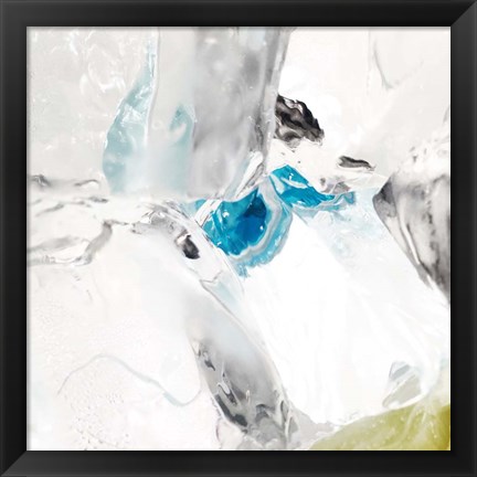 Framed Blue Ice 5 Print