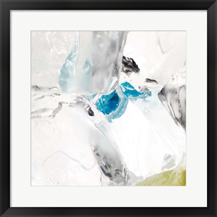 Framed Blue Ice 5 Print