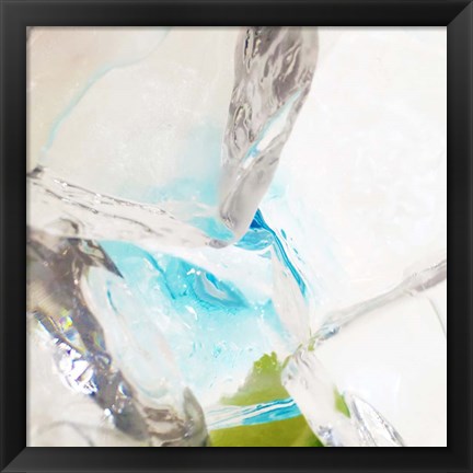 Framed Blue Ice 6 Print