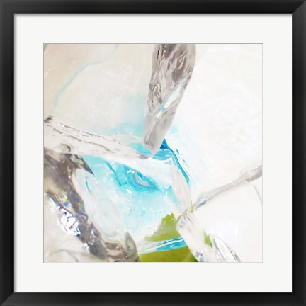 Framed Blue Ice 6 Print