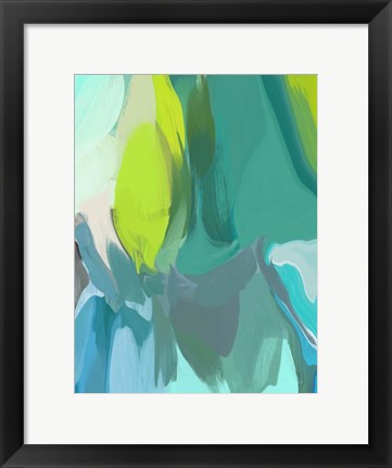 Framed Abstract Calm Spring Colors Print