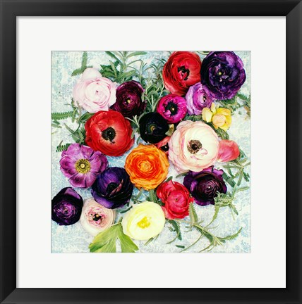 Framed Shabby Chic Flowers 46 Print