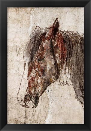 Framed Abstract Horse Print