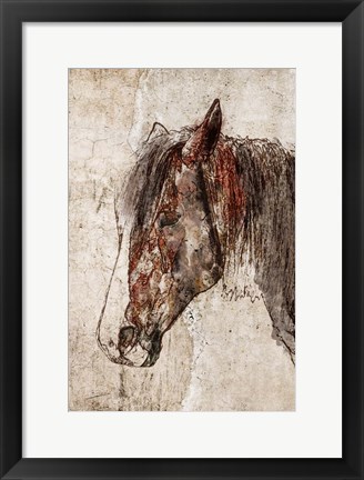 Framed Abstract Horse Print