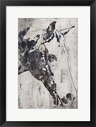 Framed Morgan Horse- Black Beauty 1 Print