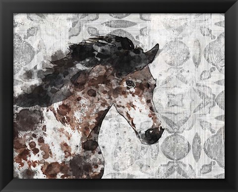 Framed Running Wild Horse 8 Print