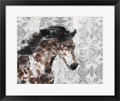 Framed Running Wild Horse 8 Print