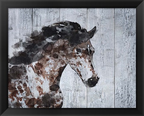 Framed Running Wild Horse 9 Print