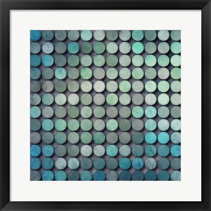 Framed Verdigris Mist Print