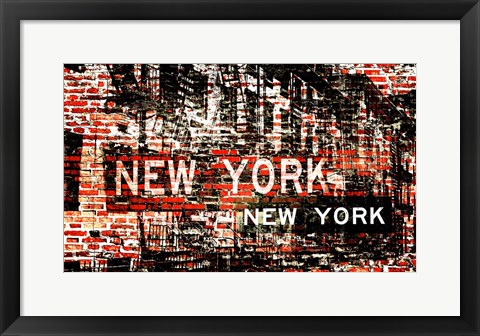 Framed New York Urban Print