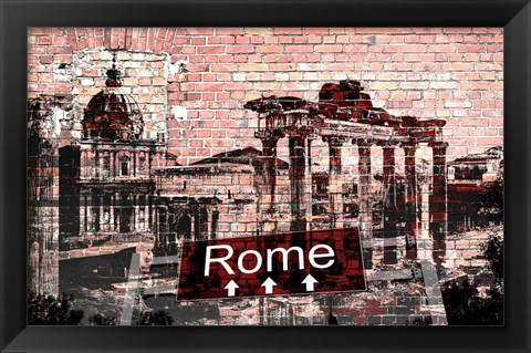 Framed Rome 1 Print