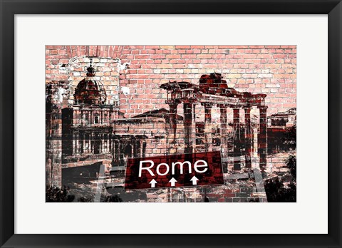 Framed Rome 1 Print