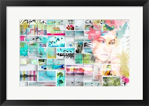 Framed California Republic 3B Print