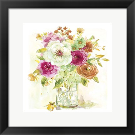 Framed Garden Jar IV Print