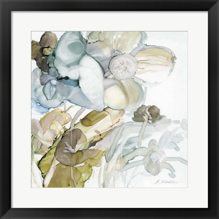 Framed Seaglass Garden III Print