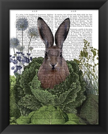 Framed Cabbage Patch Rabbit 1 Print