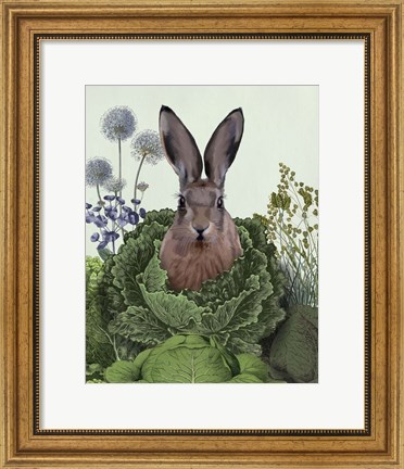 Framed Cabbage Patch Rabbit 1 Print