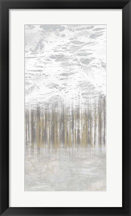 Framed Neutral Staggered Lines II Print