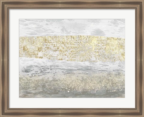 Framed Gilded Textures I Print