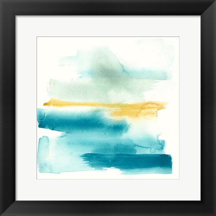 Framed Liquid Horizon II Print