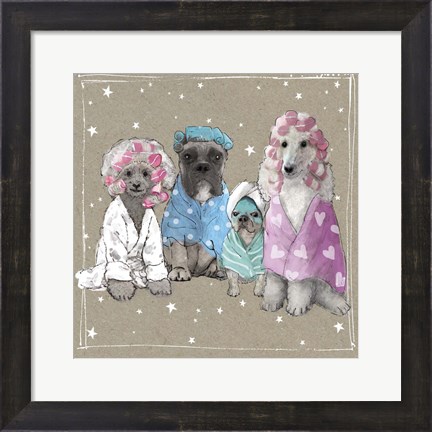 Framed Fancypants Wacky Dogs I Print