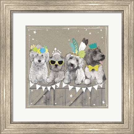 Framed Fancypants Wacky Dogs III Print