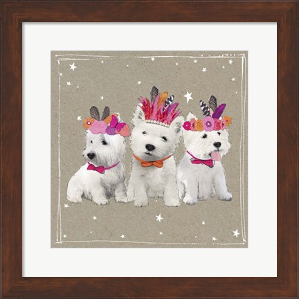 Framed Fancypants Wacky Dogs VIII Print