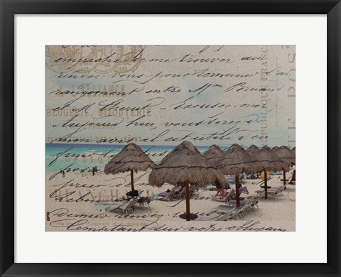 Framed Sunset Beach Print