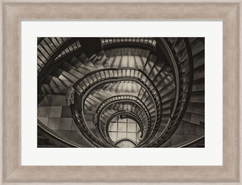 Framed Hamburg Staircase 4 Print